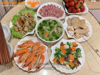 Bộ đồ ăn đĩa sò men trắng đun khử 6 món gốm sứ Bát Tràng