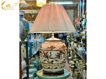 Đèn Ngủ Phong Cách Cổ Điển Gốm Sứ Bát Tràng Cao Cấp