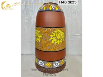 Lọ gốm dáng Chuông Đại Gốm Sứ Bát Tràng