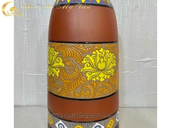 Lọ gốm dáng Chuông Đại Gốm Sứ Bát Tràng